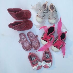 Infant Girl Shoes Lot - 5 pairs